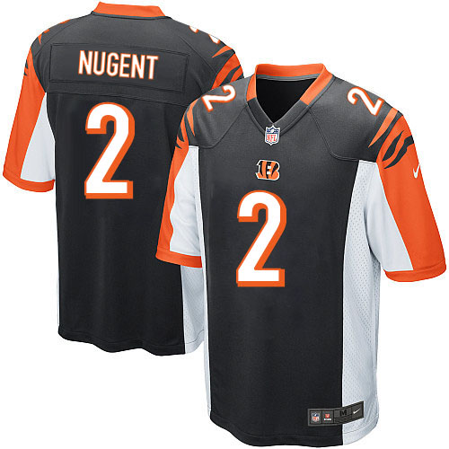 Youth Elite Mike Nugent Nike Jersey Black Home - #2 NFL Cincinnati Bengals